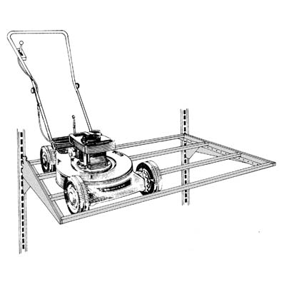 Lawnmower Display Shelving