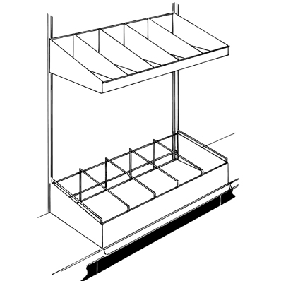 Mop & Broom Display Shelving